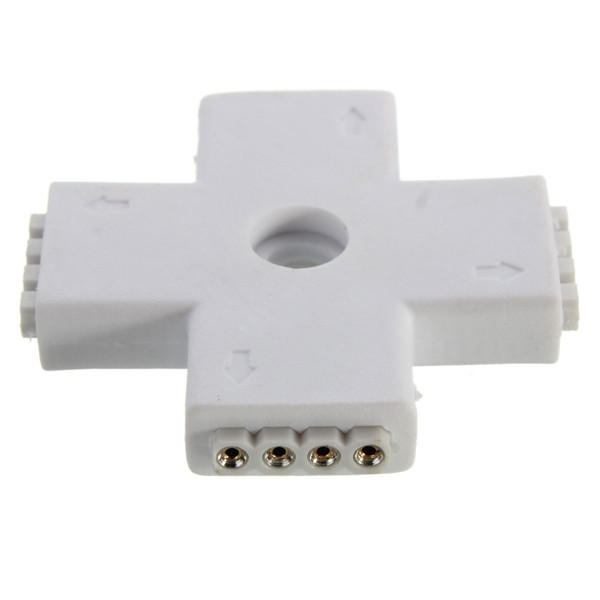 4 Pin LED Connector +Shape Connection for RGB LED Strip Light DC 12V - + 4 Pin LED Connector +Shape Connection for RGB LED Strip Light DC 12V - +